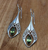 Alloy Rhinestone Cutout Earrings