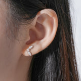 Moissanite 925 Sterling Silver Stud Earrings