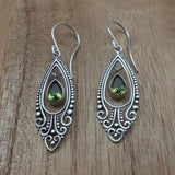 Alloy Rhinestone Cutout Earrings