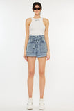 Kancan Ultra High Rise Paperbag Denim Shorts
