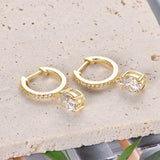 3 Carat Moissanite 925 Sterling Silver Earrings