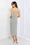 HYFVE One to Remember Striped Sleeveless Midi Dress