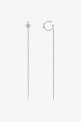 Moissanite 925 Sterling Silver Threader Earrings