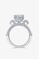 Adored 1 Carat Moissanite 925 Sterling Silver Ring