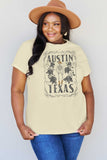 Simply Love Full Size AUSTIN TEXAS Graphic Cotton T-Shirt