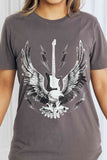 mineB Full Size Eagle Graphic Tee Shirt