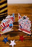 Independence Day Plywood Decor Ornament