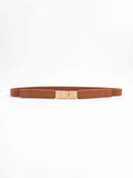 PU Elastic Skinny Belt