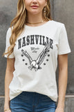 Simply Love Simply Love Full Size NASHVILLE MUSIC CITY Graphic Cotton Tee