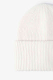 M Rib-Knit Cuff Beanie