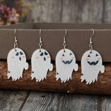 2 Piece Alloy Acrylic Ghost Dangle Earrings