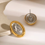 18K Gold-Plated Stainless Steel Stud Earring