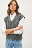 Be Cool Cable Knit V-Neck Sweater Vest