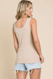 Culture Code Full Size Ribbed Scoop Neck Tank