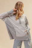 BiBi Striped Thumbhole Long Sleeve Top