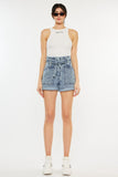 Kancan Ultra High Rise Paperbag Denim Shorts