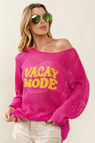 BiBi VACAY MODE Embroidered Knit Cover Up