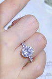 Adored 1 Carat Moissanite 925 Sterling Silver Halo Ring