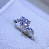 1 Carat Moissanite 925 Sterling Silver Ring