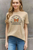 Simply Love Full Size BE A BEAUTIFUL SOUL RADIATE POSITIVITY Graphic Cotton Tee