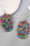 Acrylic Skull Drop Earrings