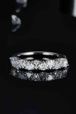 1 Carat Moissanite 925 Sterling Silver Half-Eternity Ring