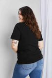 Simply Love Simply Love Full Size THINK PAWSITIVE Graphic Cotton Tee