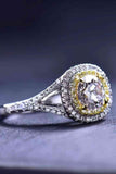 Two-Tone 1 Carat Moissanite Ring