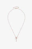 925 Sterling Silver 18K Rose Gold-Plated Pendant Necklace