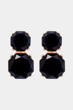 Geometrical Shape Zinc Alloy Frame Dangle Earrings