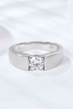 925 Sterling Silver I Carat Moissanite Ring
