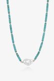 Turquoise & Pearl Necklace