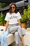 Simply Love Full Size CIAO Round Neck T-Shirt