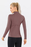 Mock Neck Quarter Zip Active T-Shirt