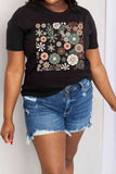 Simply Love Full Size Flower Graphic Cotton Tee