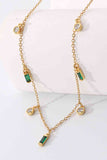 18K Gold Plated Multi-Charm Chain Necklace