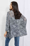 Melody Full Size Snake Print Chiffon Kimono