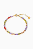 18K Gold Plated Multicolored Cubic Zirconia Bracelet