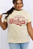 Simply Love Full Size FOOTBALL Graphic Cotton Tee
