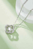 Moissanite Four Leaf Clover Pendant Necklace