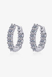 1.8 Carat Moissanite Hoop Earrings