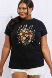 Simply Love Full Size Floral Graphic Cotton Tee