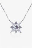 Moissanite Rhodium-Plated Necklace