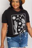 Simply Love Full Size Dancing Skeleton Graphic Cotton Tee