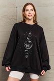 Simply Love Full Size Earth & Moon Graphic Sweatshirt