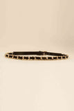 PU Chain Skinny Belt