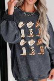 Cowboy Hat & Boot Graphic Sweatshirt