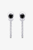 Inlaid Moissanite Chain Earrings