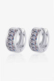 1.8 Carat Moissanite 925 Sterling Silver Huggie Earrings