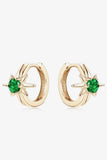 Lab-Grown Emerald Huggie Earrings